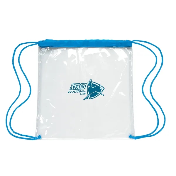 Clear Game Drawstring Backpack... from ASI 40480 Koozie Group / Norwood