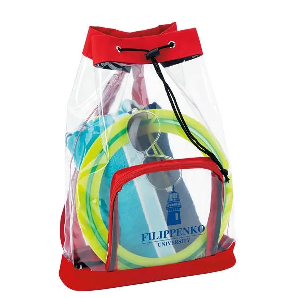 Clear Cinch Backpack... from ASI 40480 Koozie Group / Norwood