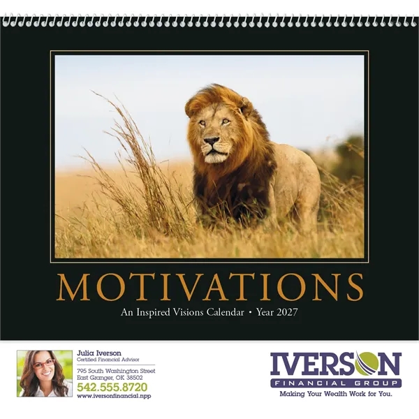 11 x 19 2024 Motivations calendar on 70# glossy paper with... from ASI 40480 Koozie Group / Norwood Triumph Calendar