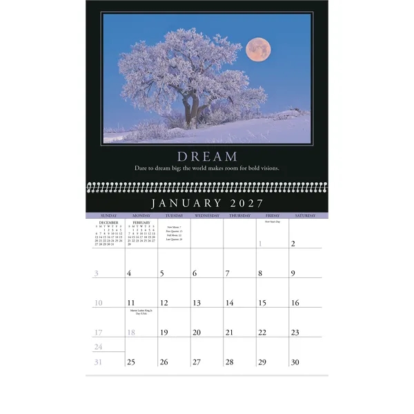 11 x 19 2024 Motivations calendar on 70# glossy paper with... from ASI 40480 Koozie Group / Norwood Triumph Calendar