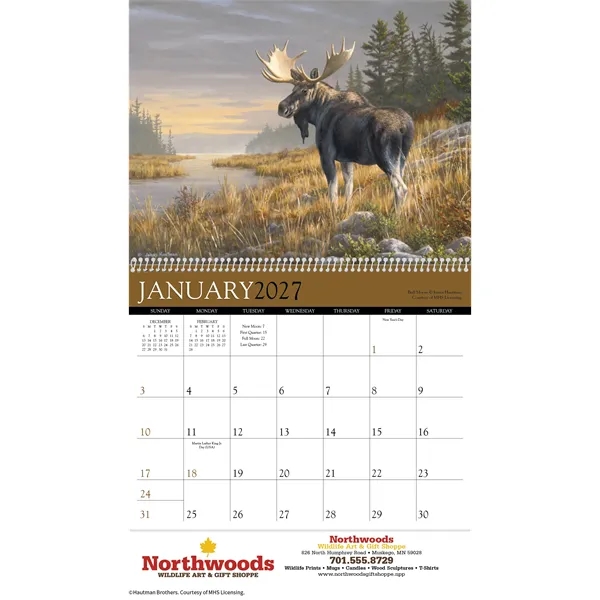 Wildlife Art by the Hautman Brothers... from ASI 40480 Koozie Group / Norwood Triumph Calendar