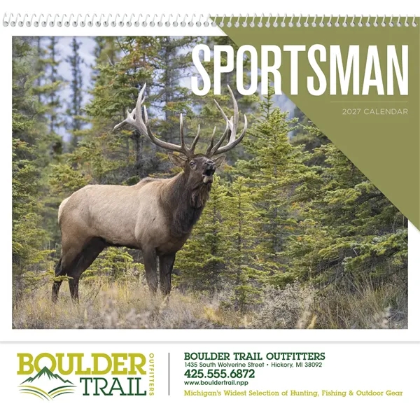 2024 Sportsman wall calendar with brilliant photography and customization options.... from ASI 40480 Koozie Group / Norwood Triumph Calendar