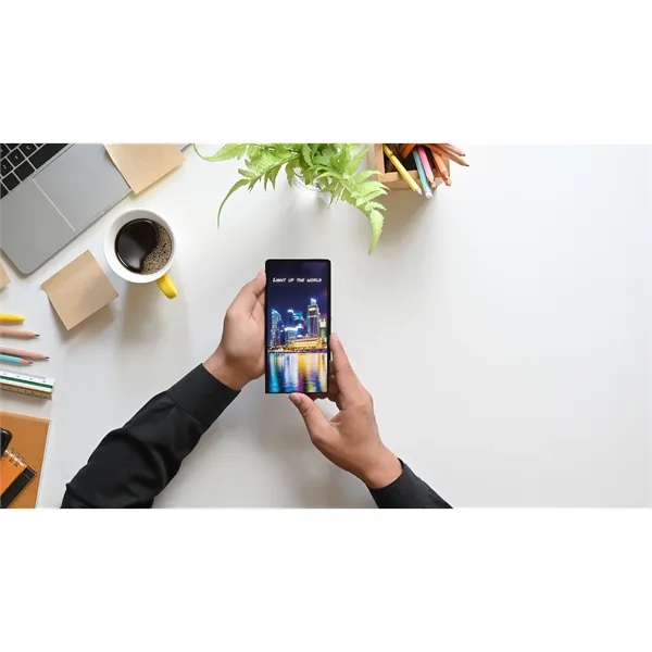 SCX Design™ Full-Color Illuminated Power Bank Slim 5000 mAh... from ASI 40480 Koozie Group