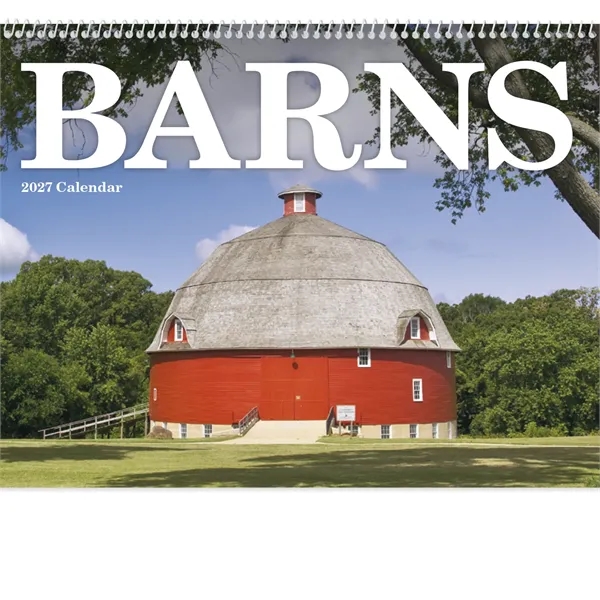 11 x 19 2024 Barns calendar 70# glossy paper with UV-coated... from ASI 40480 Koozie Group / Norwood Triumph Calendar
