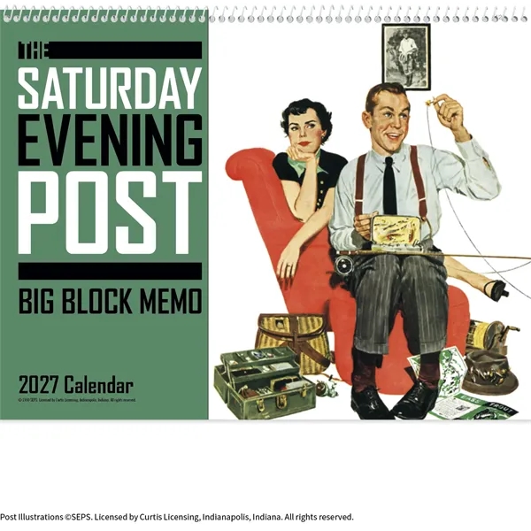 The Saturday Evening Post Big Block Memo... from ASI 40480 Koozie Group / Norwood Triumph Calendar