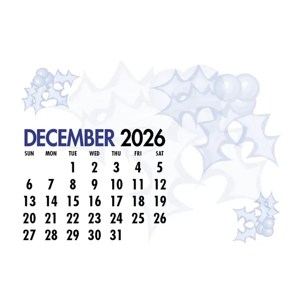 6" x 5" 2024 stand-up desk calendar on 43 pt mount... from ASI 40480 Koozie Group / Norwood Triumph Calendar