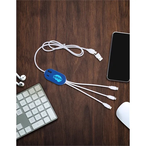 DualLink Charging Cable 2A with USB Hub... from ASI 40480 Koozie Group