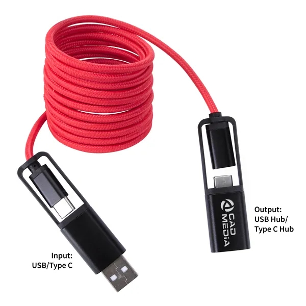 All-Over Braided Long Cable Extender... from ASI 40480 Koozie Group