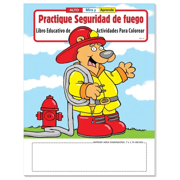 Coloring Book: Practice Fire Safety (Spanish)... from ASI 40480 Koozie Group