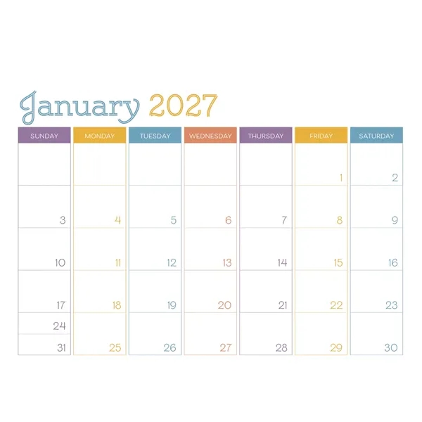 Small Monthly Desk Pad - Colors... from ASI 40480 Koozie Group