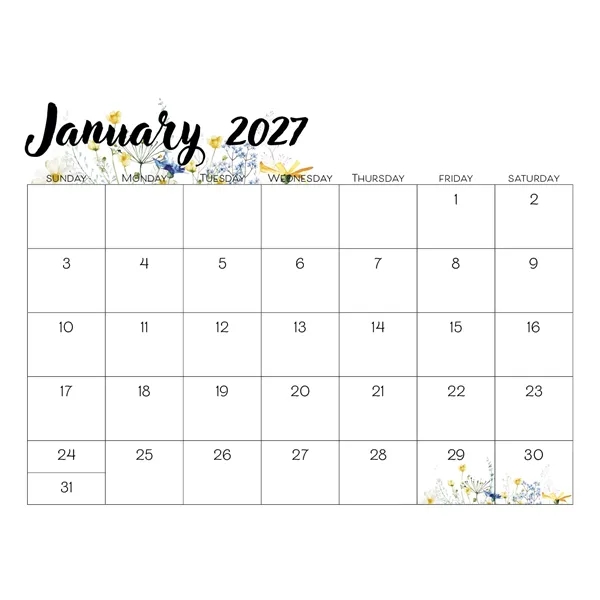 Small Monthly Desk Pad - Floral... from ASI 40480 Koozie Group