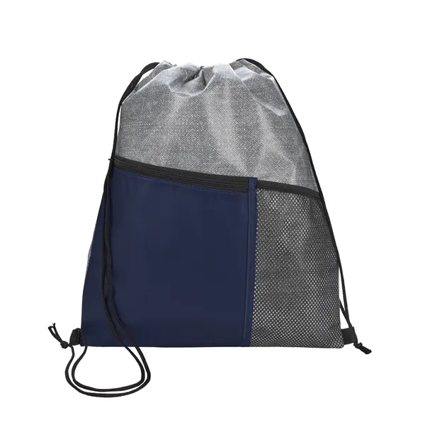 Heathered RPET Non-Woven Drawstring Backpack... from ASI 40480 Koozie Group