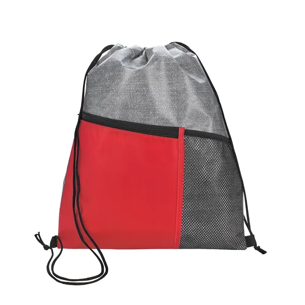 Heathered RPET Non-Woven Drawstring Backpack... from ASI 40480 Koozie Group