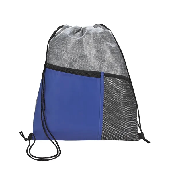 Heathered RPET Non-Woven Drawstring Backpack... from ASI 40480 Koozie Group