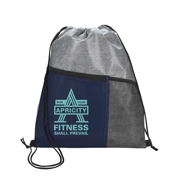 Heathered RPET Non-Woven Drawstring Backpack... from ASI 40480 Koozie Group