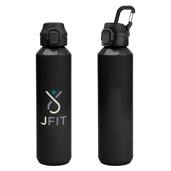 Item #50318 27 Oz. Travis Recycled Aluminum Bottle With Carabiner