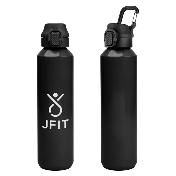 Item #50318 27 Oz. Travis Recycled Aluminum Bottle With Carabiner