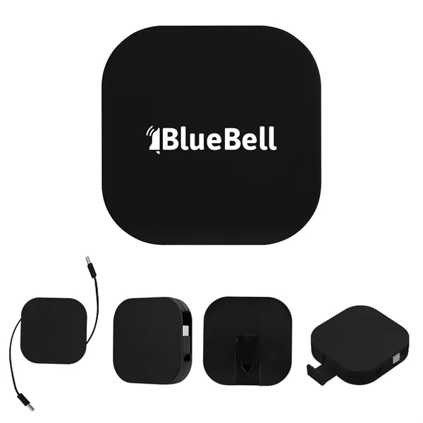 60W rABS Retractable Quick Charging Cable & Phone Stand... from ASI 61125 Hit Promotional Products / Hit®