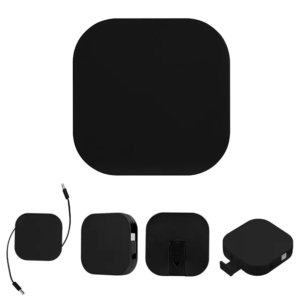 60W rABS Retractable Quick Charging Cable & Phone Stand... from ASI 61125 Hit Promotional Products / Hit®