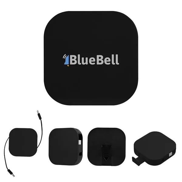 60W rABS Retractable Quick Charging Cable & Phone Stand... from ASI 61125 Hit Promotional Products / Hit®