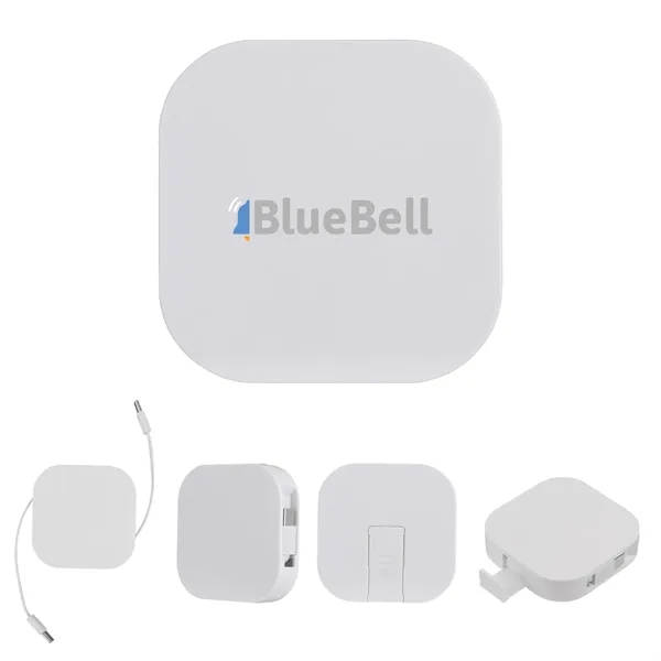 60W rABS Retractable Quick Charging Cable & Phone Stand... from ASI 61125 Hit Promotional Products / Hit®