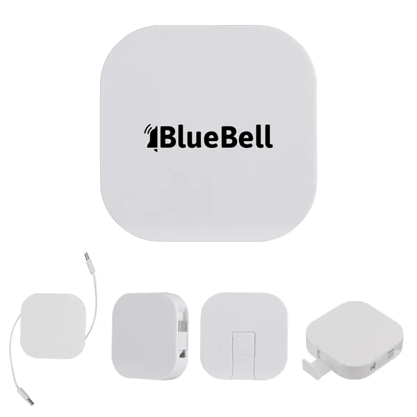 60W rABS Retractable Quick Charging Cable & Phone Stand... from ASI 61125 Hit Promotional Products / Hit®