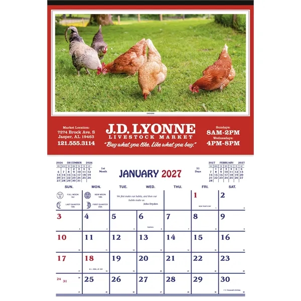 Farm Calendar... from ASI 40480 Koozie Group