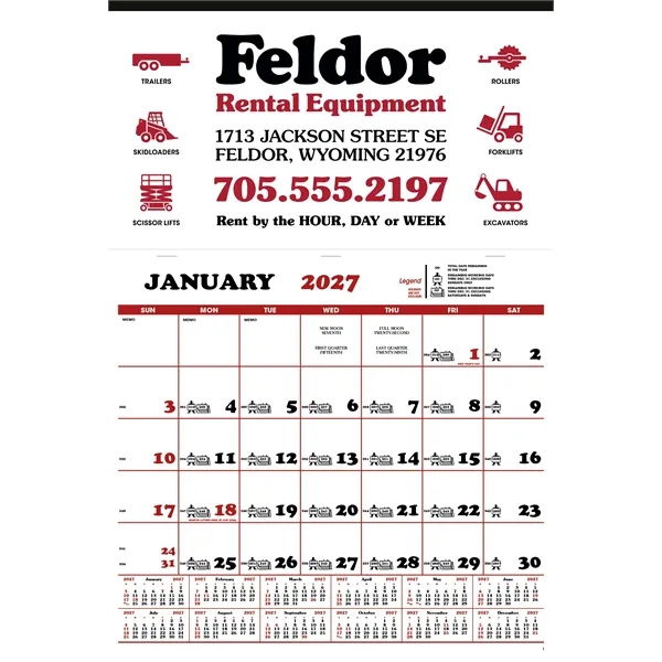 Contractor's Apron Calendar... from ASI 40480 Koozie Group