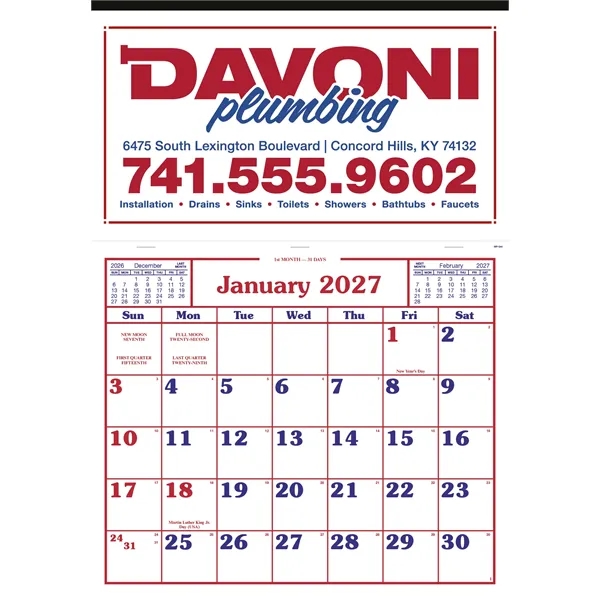 Billboard Apron Calendar... from ASI 40480 Koozie Group