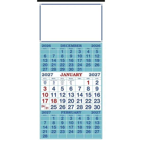 3-Month Display 12-Sheet Calendar... from ASI 40480 Koozie Group