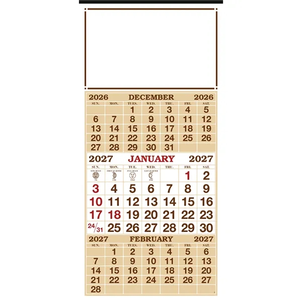3-Month Display 12-Sheet Calendar... from ASI 40480 Koozie Group