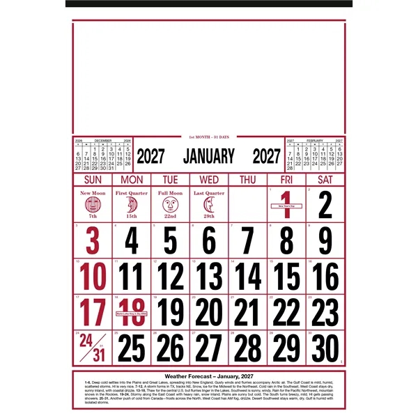 Commercial 12-Sheet Calendar... from ASI 40480 Koozie Group
