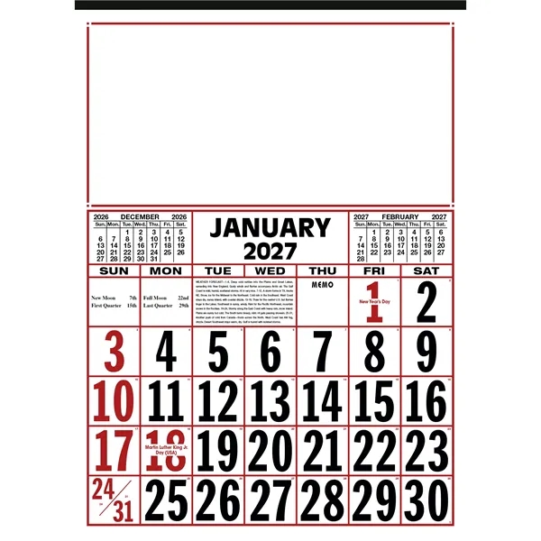 Commercial 12-Sheet Calendar... from ASI 40480 Koozie Group