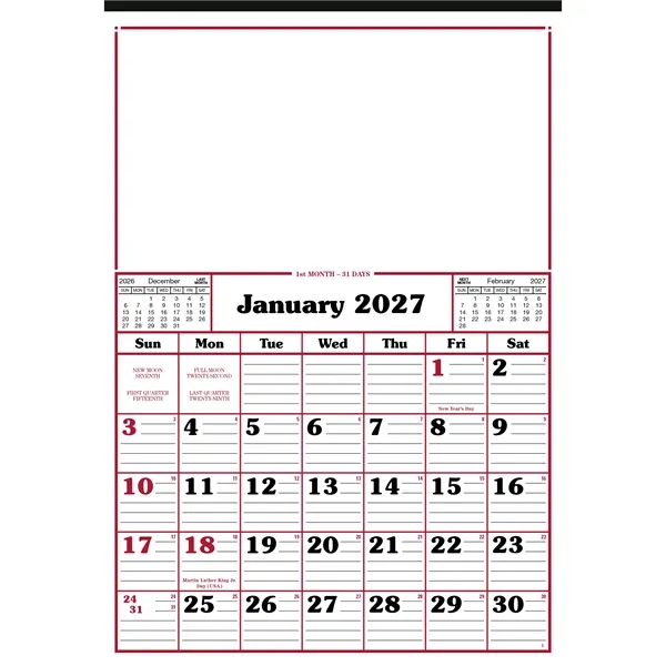 Commercial 12-Sheet Calendar... from ASI 40480 Koozie Group