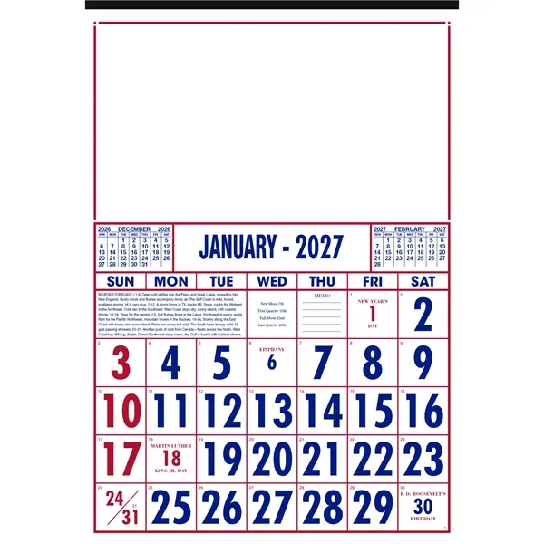 Commercial 12-Sheet Calendar... from ASI 40480 Koozie Group