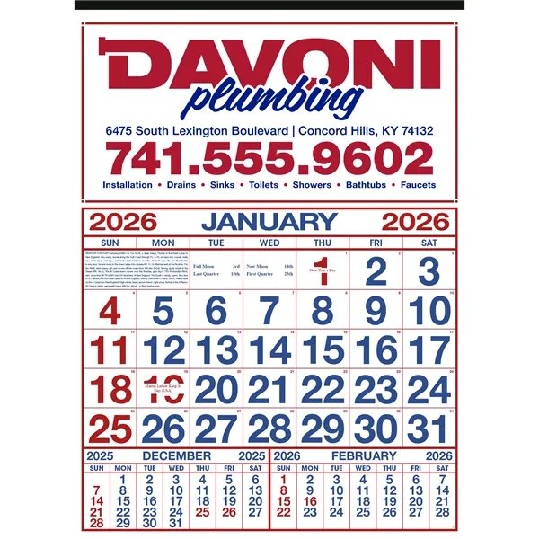 Commercial 12-Sheet Calendar... from ASI 40480 Koozie Group