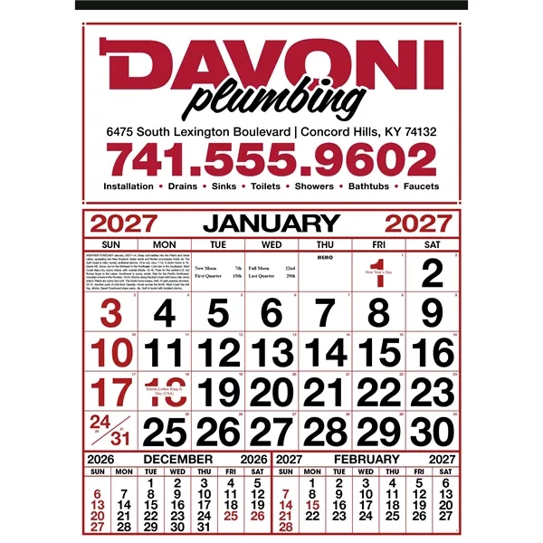 Commercial 12-Sheet Calendar... from ASI 40480 Koozie Group