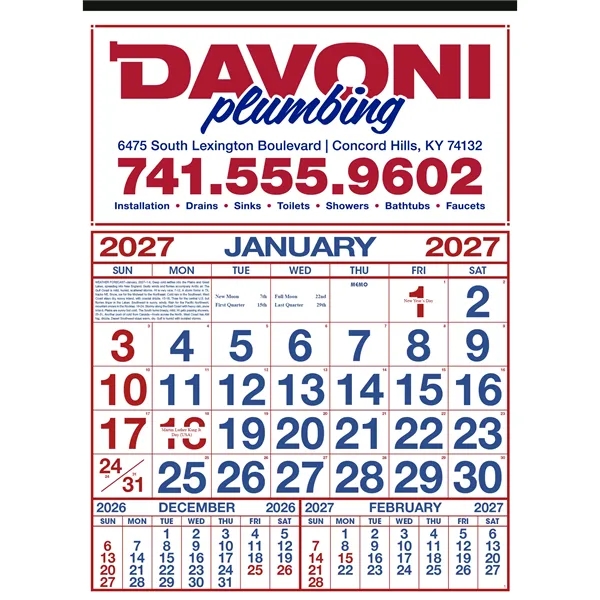 Commercial 12-Sheet Calendar... from ASI 40480 Koozie Group