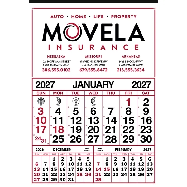 Commercial 12-Sheet Calendar... from ASI 40480 Koozie Group