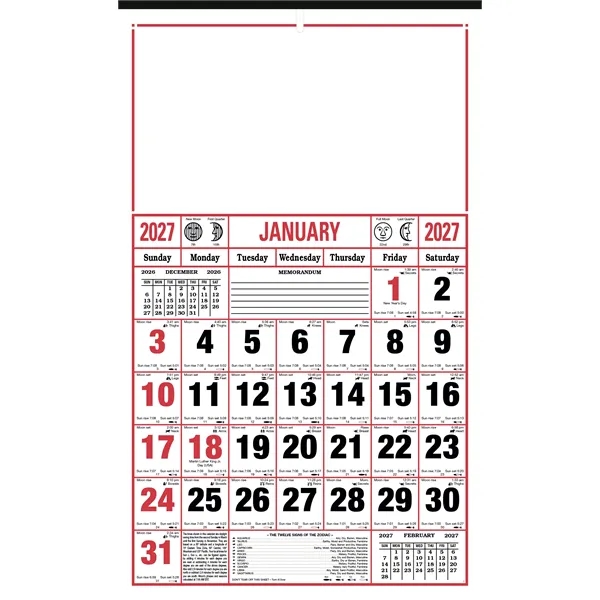 8-Sheet Almanac Calendar... from ASI 40480 Koozie Group