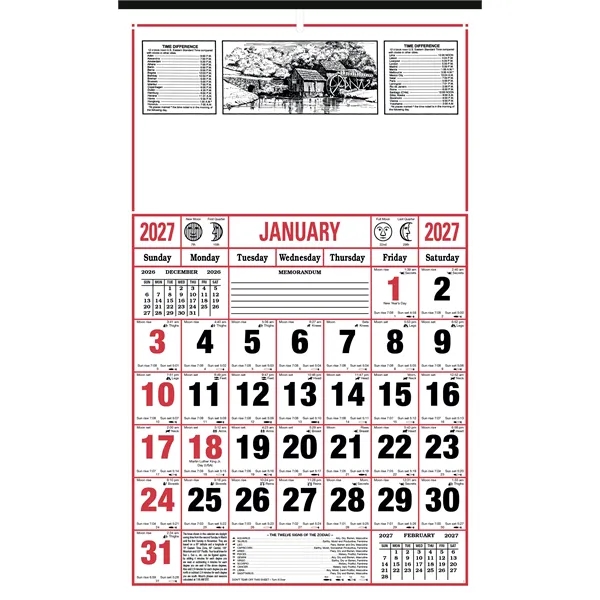 8-Sheet Almanac Calendar... from ASI 40480 Koozie Group
