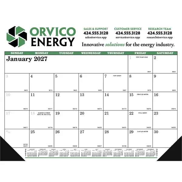 Skinner & Kennedy™ Desk Pad Calendar... from ASI 40480 Koozie Group