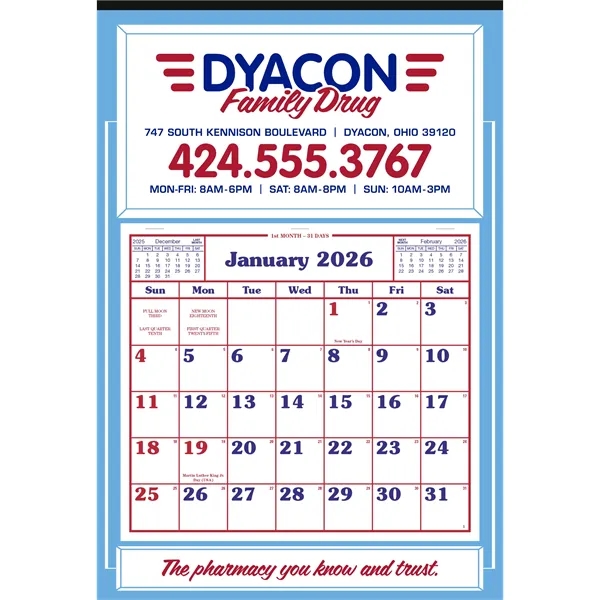 Apron Calendar... from ASI 40480 Koozie Group