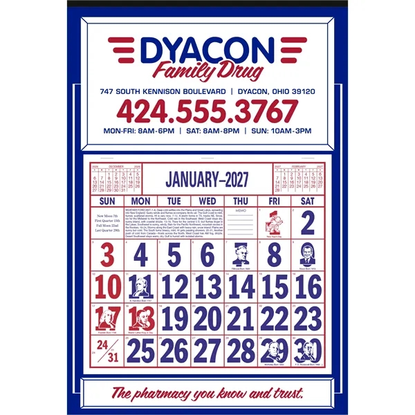 Apron Calendar... from ASI 40480 Koozie Group