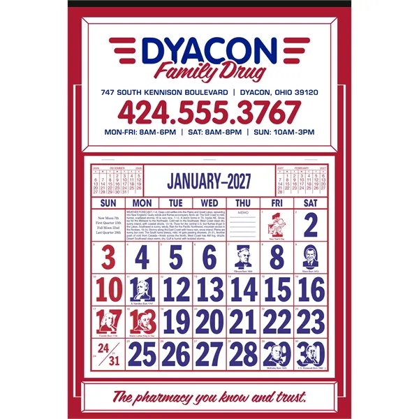 Apron Calendar... from ASI 40480 Koozie Group