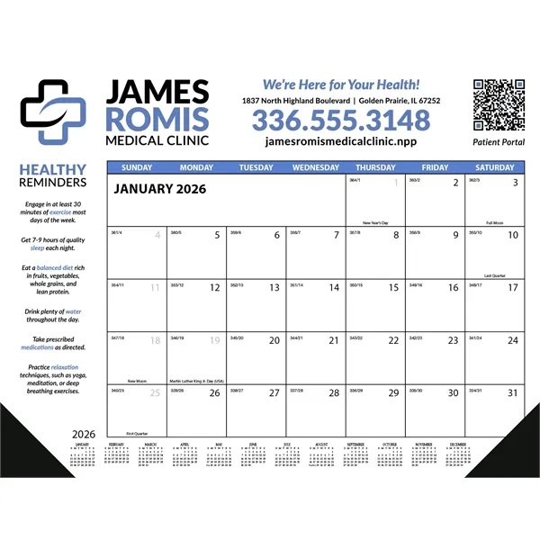 Skinner & Kennedy™ Desk Pad Calendar... from ASI 40480 Koozie Group