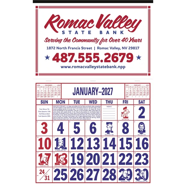 Apron Style Calendar... from ASI 40480 Koozie Group