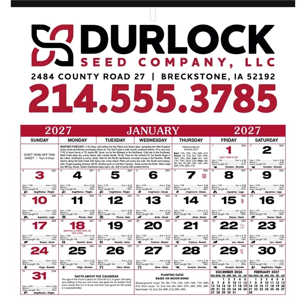 Almanac Calendar... from ASI 40480 Koozie Group