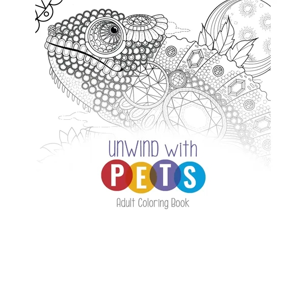 Good Value™ Unwind with Pets Adult Coloring Book... from ASI 40480 Koozie Group