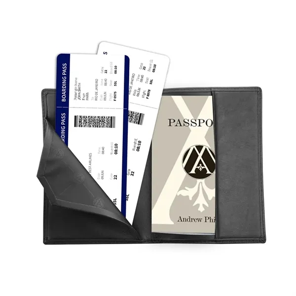 Andrew Philips® Leather Andrew Philips® Passport Case... from ASI 40480 Koozie Group
